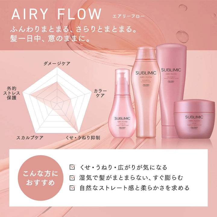 サブリミック エアリーフロー マスク (UNRULY HAIR：まとまりにくい髪)｜SUBLIMIC