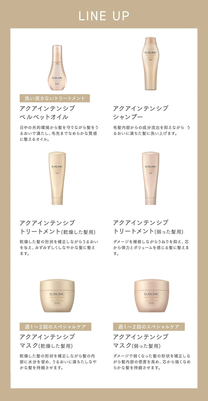 サブリミック アクアインテンシブ トリートメント W:弱った髪用｜SUBLIMIC