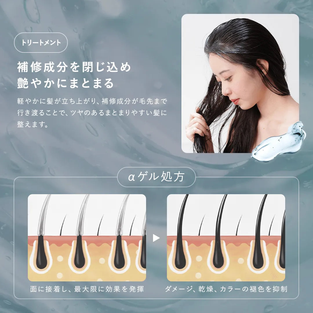 ダメージヘア救済 さらツヤ髪育成5点フルセット