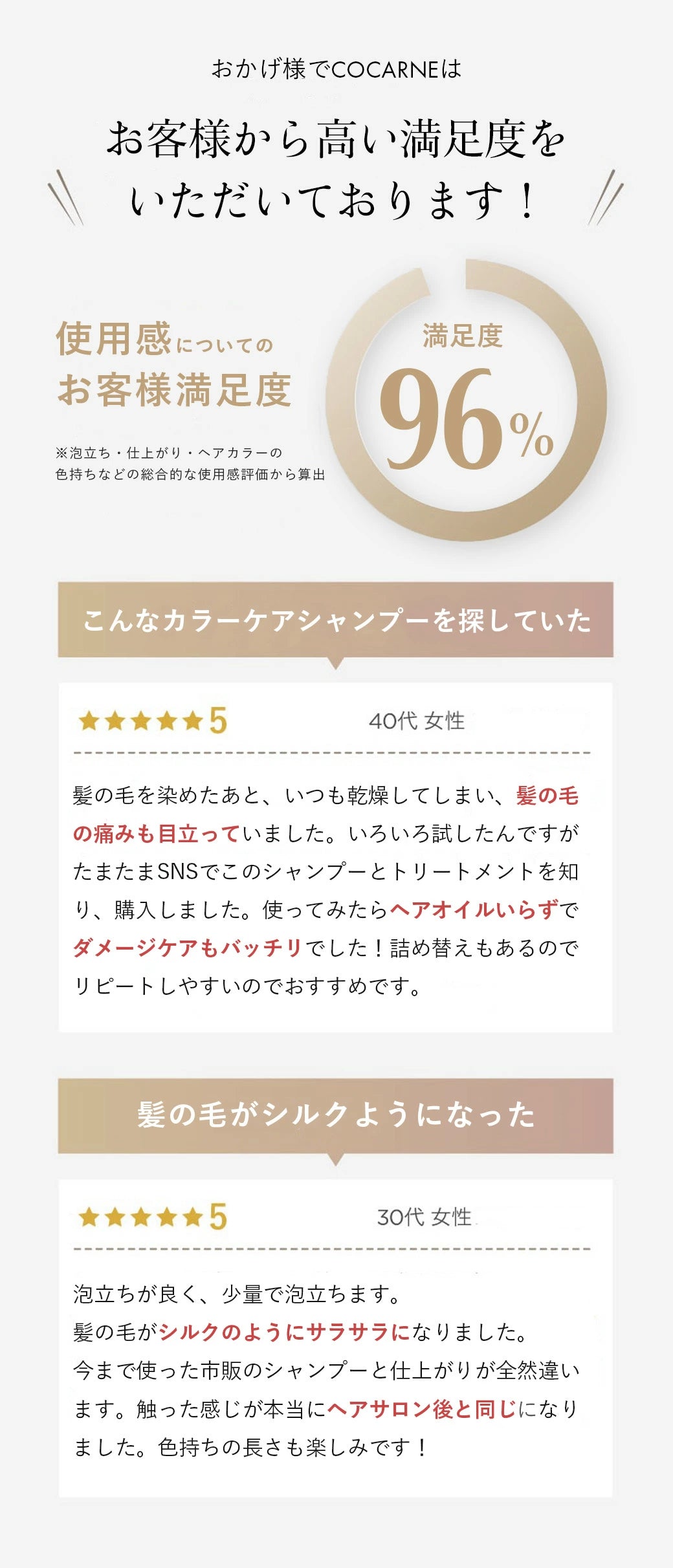 コカルネ カラーケアシャンプー 400ml｜COCARNE