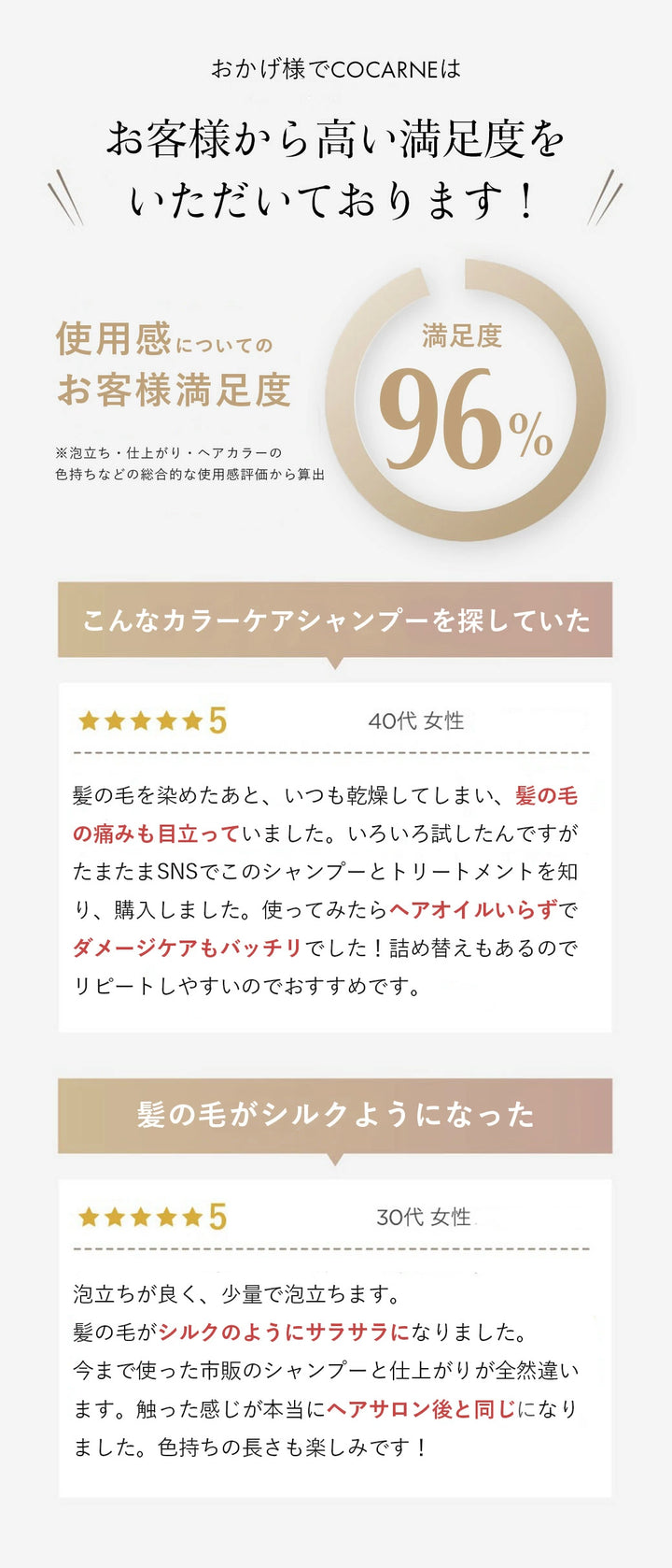 コカルネ カラーケアシャンプー 400ml｜COCARNE