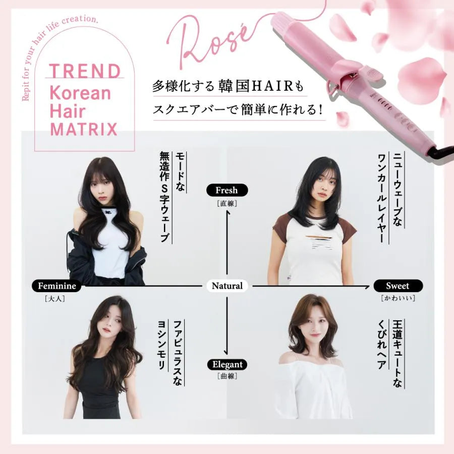 多様化する韓国ヘアーもスクエアバーで簡単に作れる！ モード 無造作S字ウェーブ ニューウェーブ ワンカールレイヤー ファビュラス ヨシンモリ くびれヘア