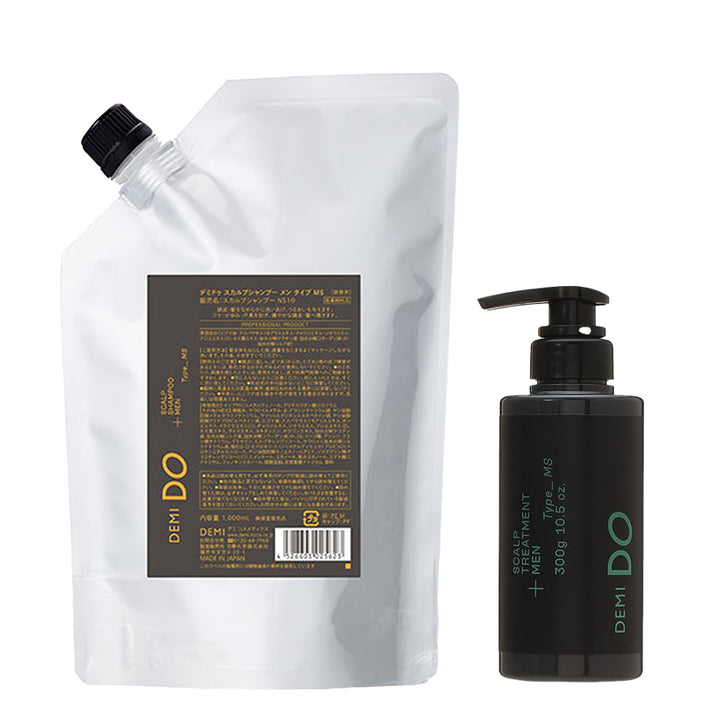 【セット】デミドゥ  スカルプシャンプー・トリートメント メン タイプ MS 混合肌｜DEMIDO