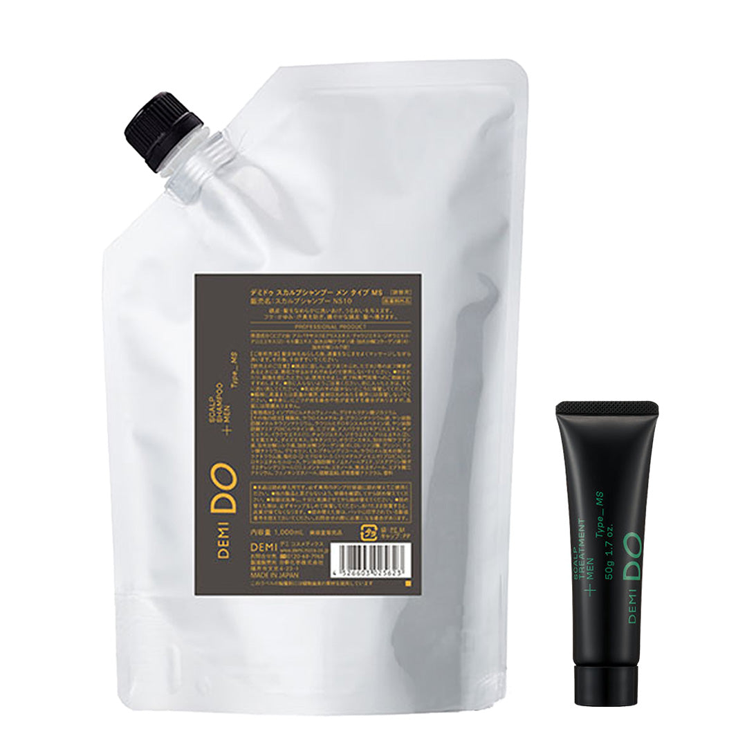 【セット】デミドゥ  スカルプシャンプー・トリートメント メン タイプ MS 混合肌｜DEMIDO