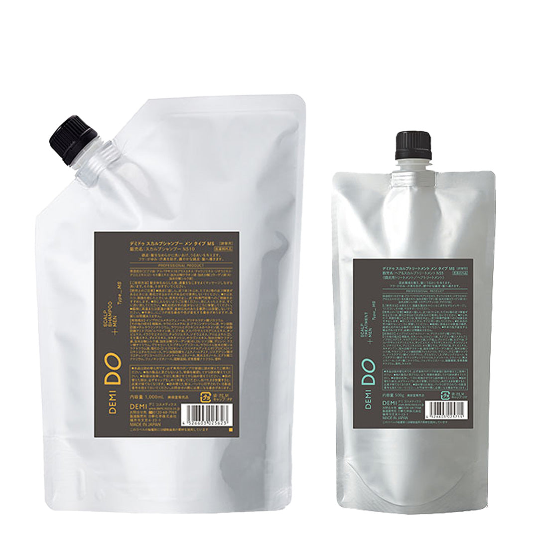 【セット】デミドゥ  スカルプシャンプー・トリートメント メン タイプ MS 混合肌｜DEMIDO