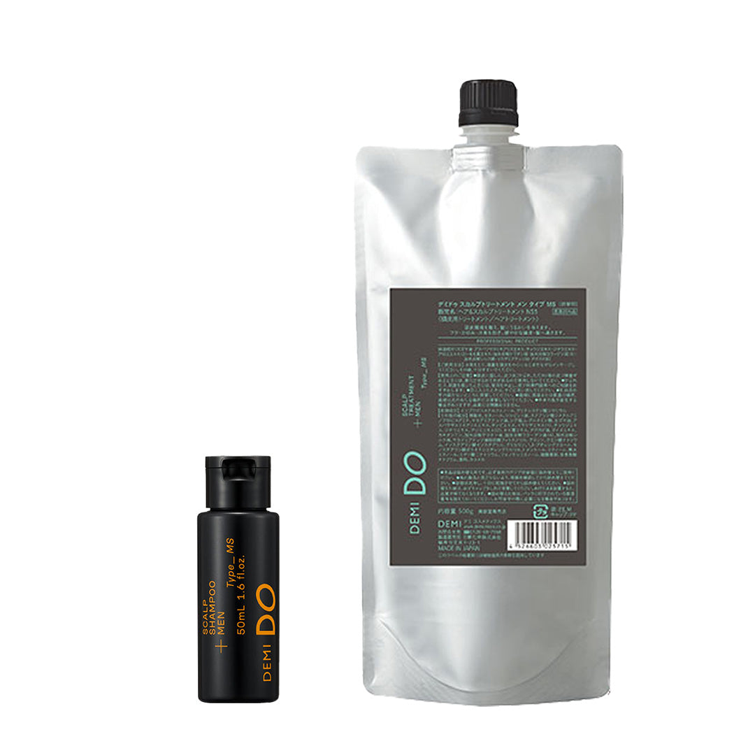 【セット】デミドゥ  スカルプシャンプー・トリートメント メン タイプ MS 混合肌｜DEMIDO