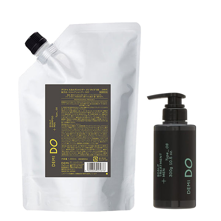 【セット】デミドゥ スカルプシャンプー・トリートメント メン タイプ OS 脂性肌｜DEMIDO