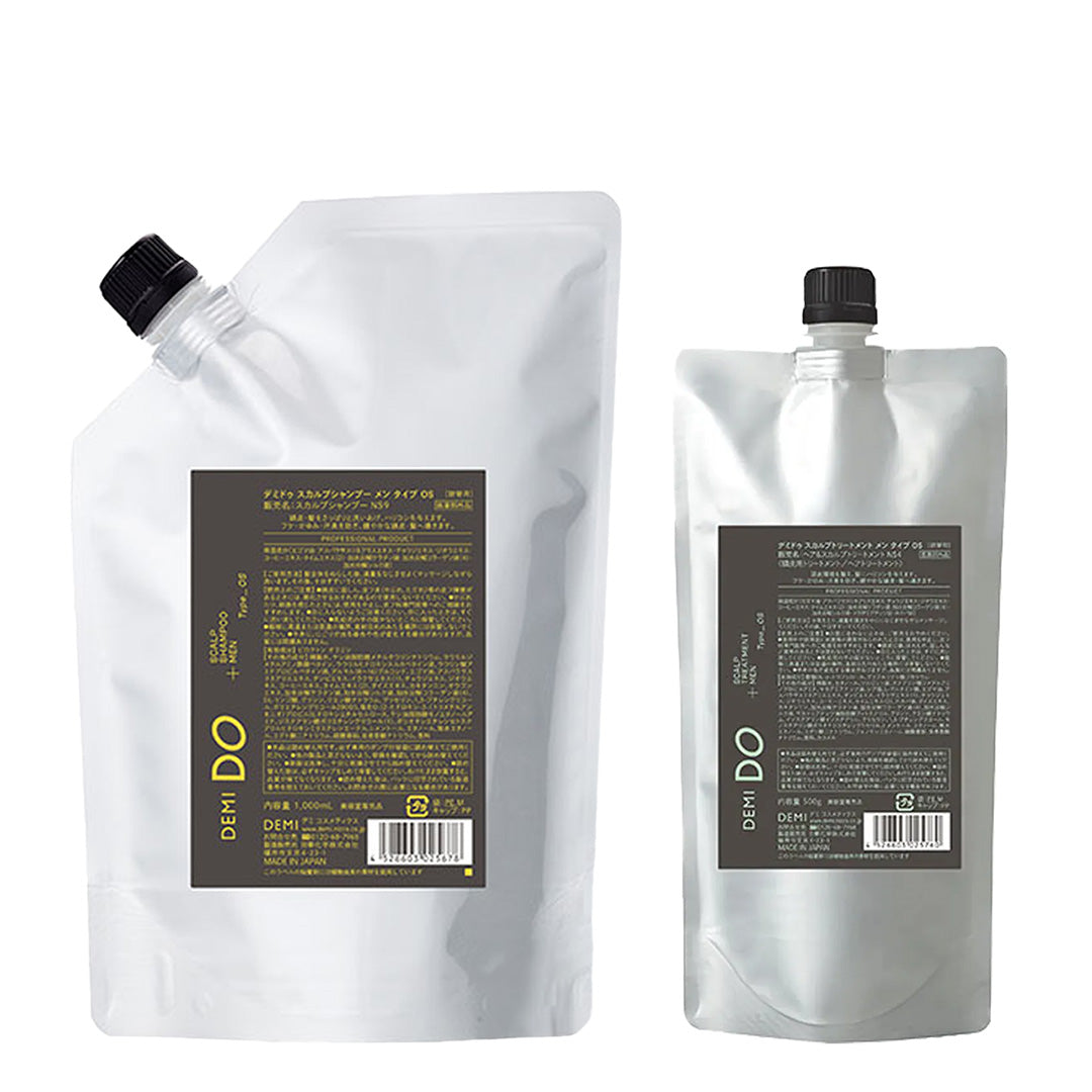 【セット】デミドゥ スカルプシャンプー・トリートメント メン タイプ OS 脂性肌｜DEMIDO