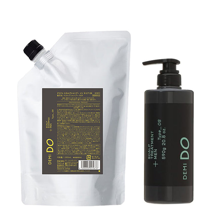 【セット】デミドゥ スカルプシャンプー・トリートメント メン タイプ OS 脂性肌｜DEMIDO