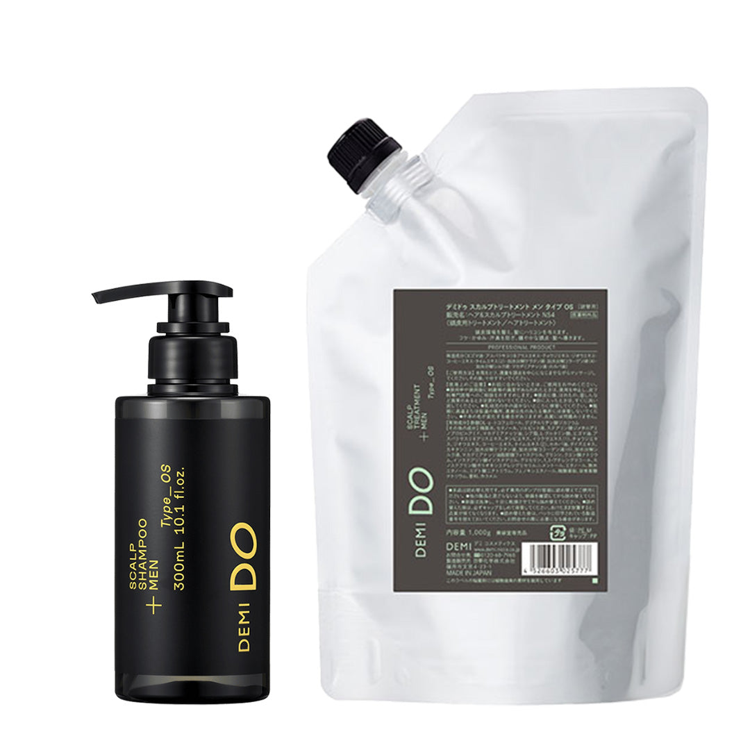 【セット】デミドゥ スカルプシャンプー・トリートメント メン タイプ OS 脂性肌｜DEMIDO