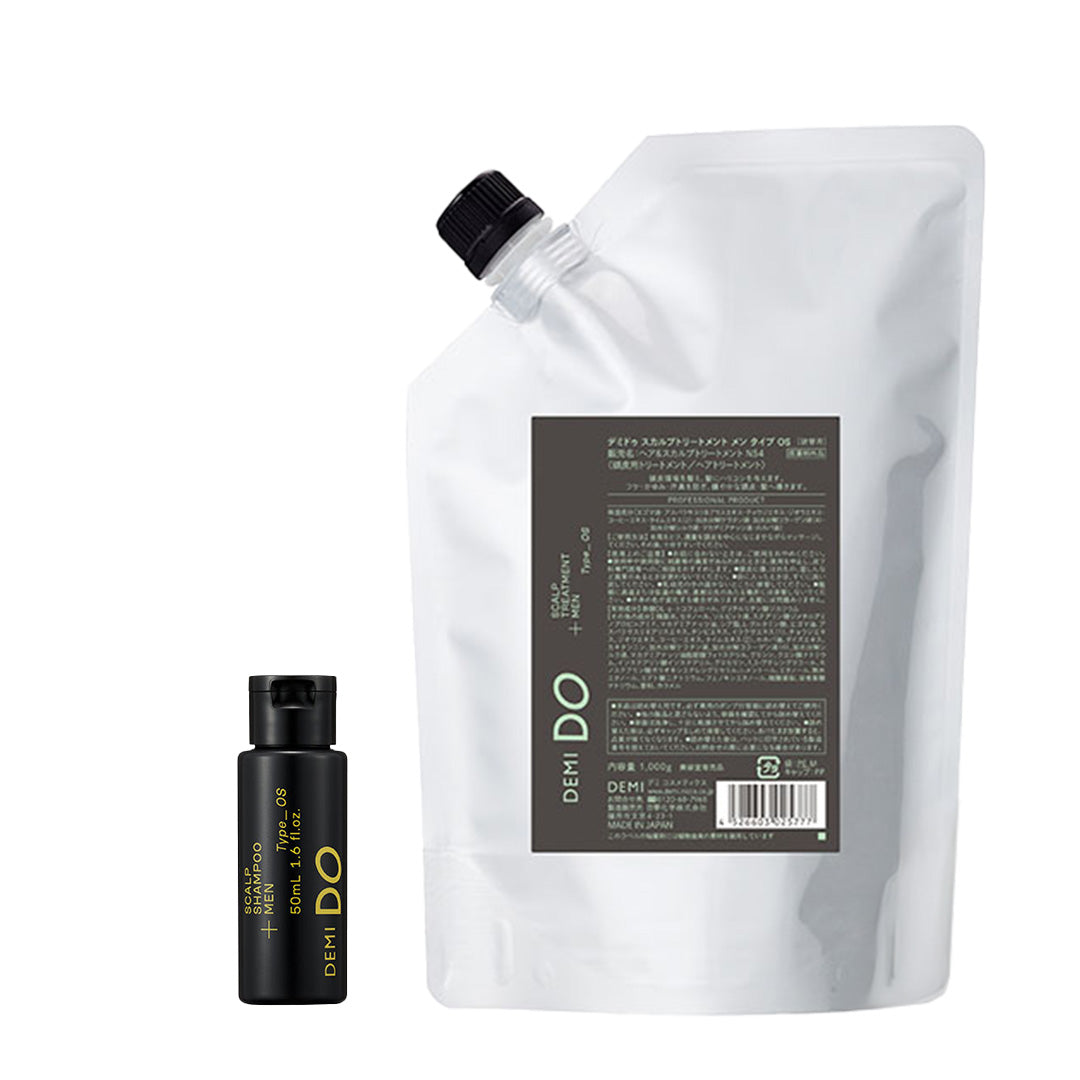 【セット】デミドゥ スカルプシャンプー・トリートメント メン タイプ OS 脂性肌｜DEMIDO