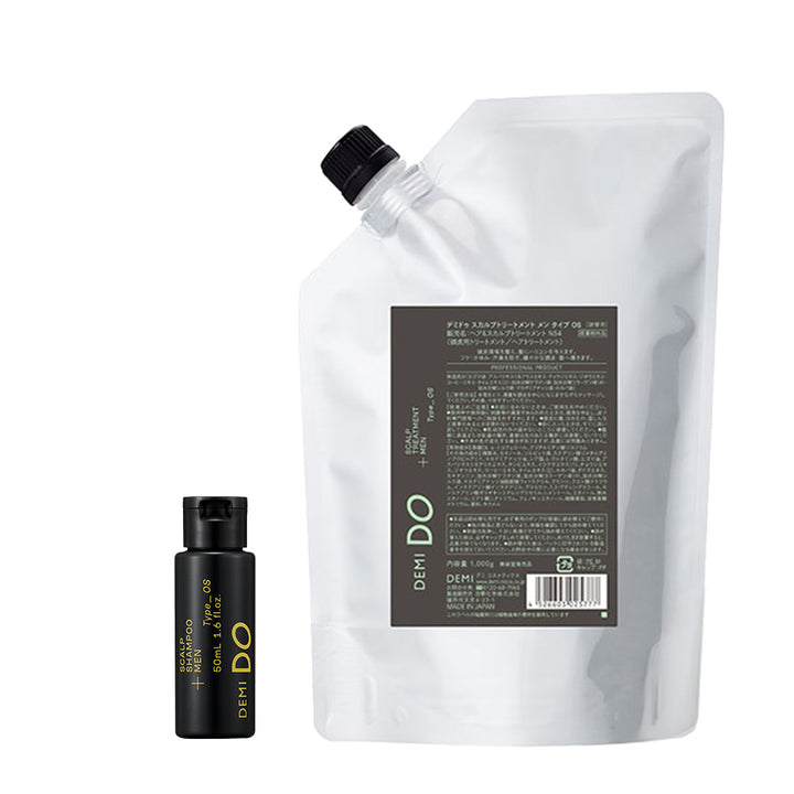 【セット】デミドゥ スカルプシャンプー・トリートメント メン タイプ OS 脂性肌｜DEMIDO