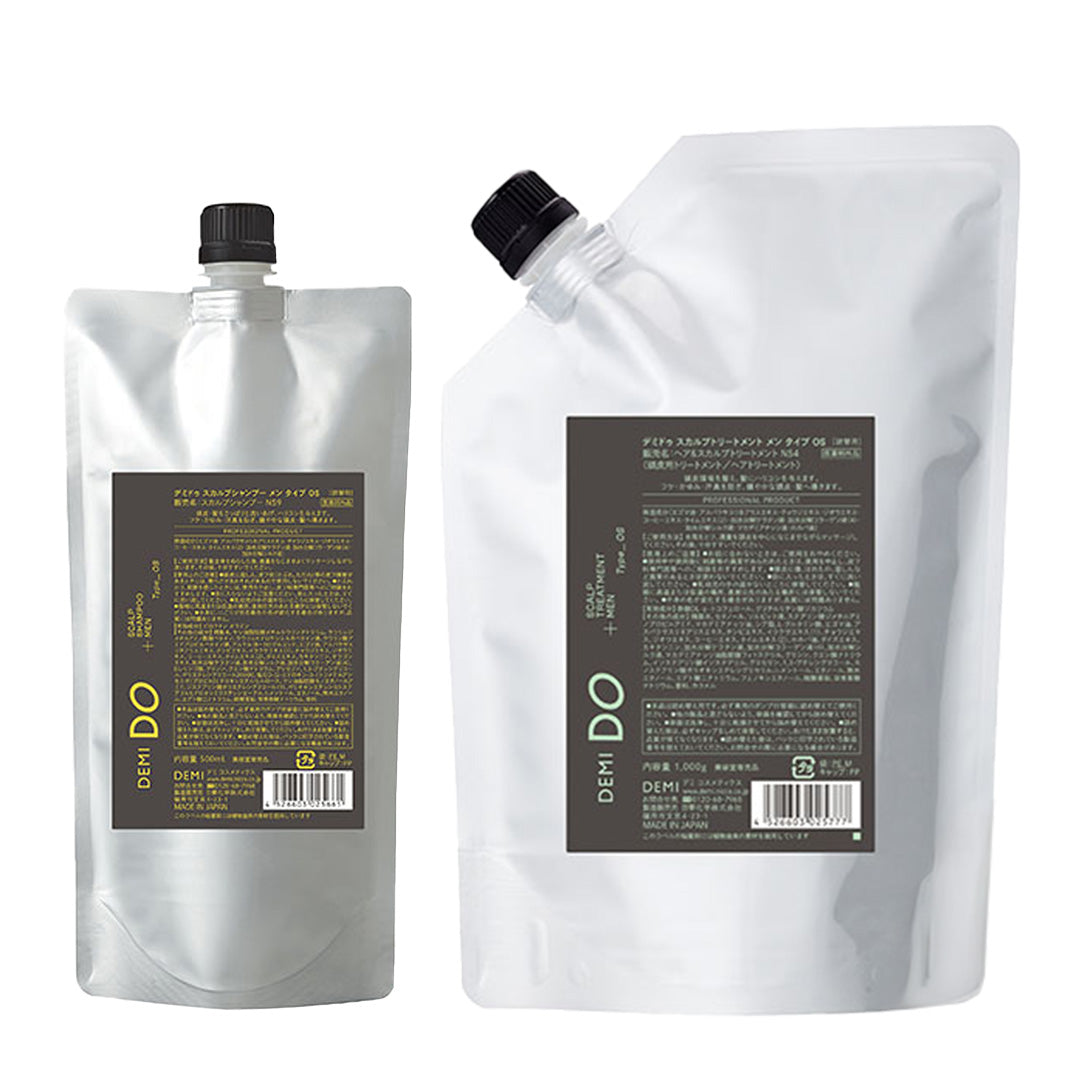 【セット】デミドゥ スカルプシャンプー・トリートメント メン タイプ OS 脂性肌｜DEMIDO