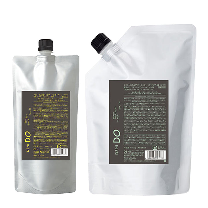 【セット】デミドゥ スカルプシャンプー・トリートメント メン タイプ OS 脂性肌｜DEMIDO