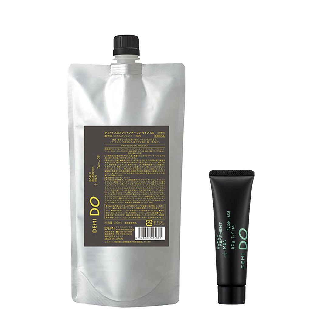 【セット】デミドゥ スカルプシャンプー・トリートメント メン タイプ OS 脂性肌｜DEMIDO