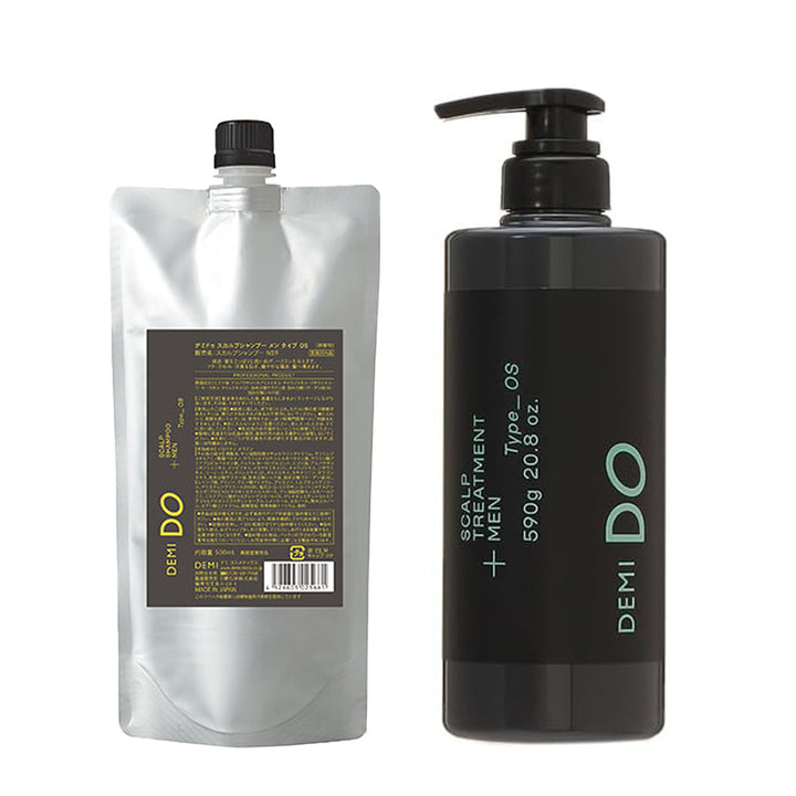 【セット】デミドゥ スカルプシャンプー・トリートメント メン タイプ OS 脂性肌｜DEMIDO