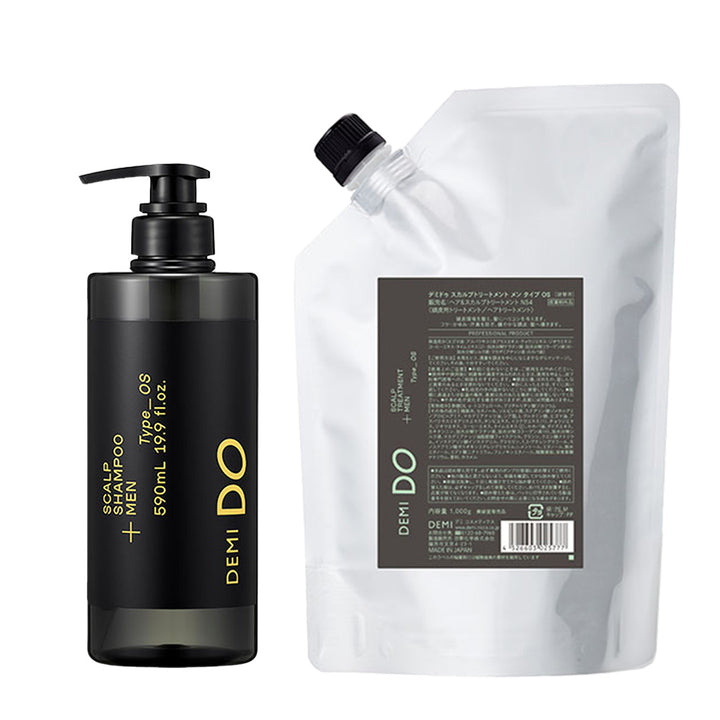 【セット】デミドゥ スカルプシャンプー・トリートメント メン タイプ OS 脂性肌｜DEMIDO