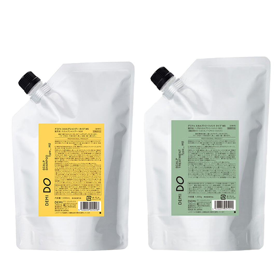 【セット】デミドゥ スカルプシャンプー・トリートメント タイプ MS 混合肌｜DEMIDO