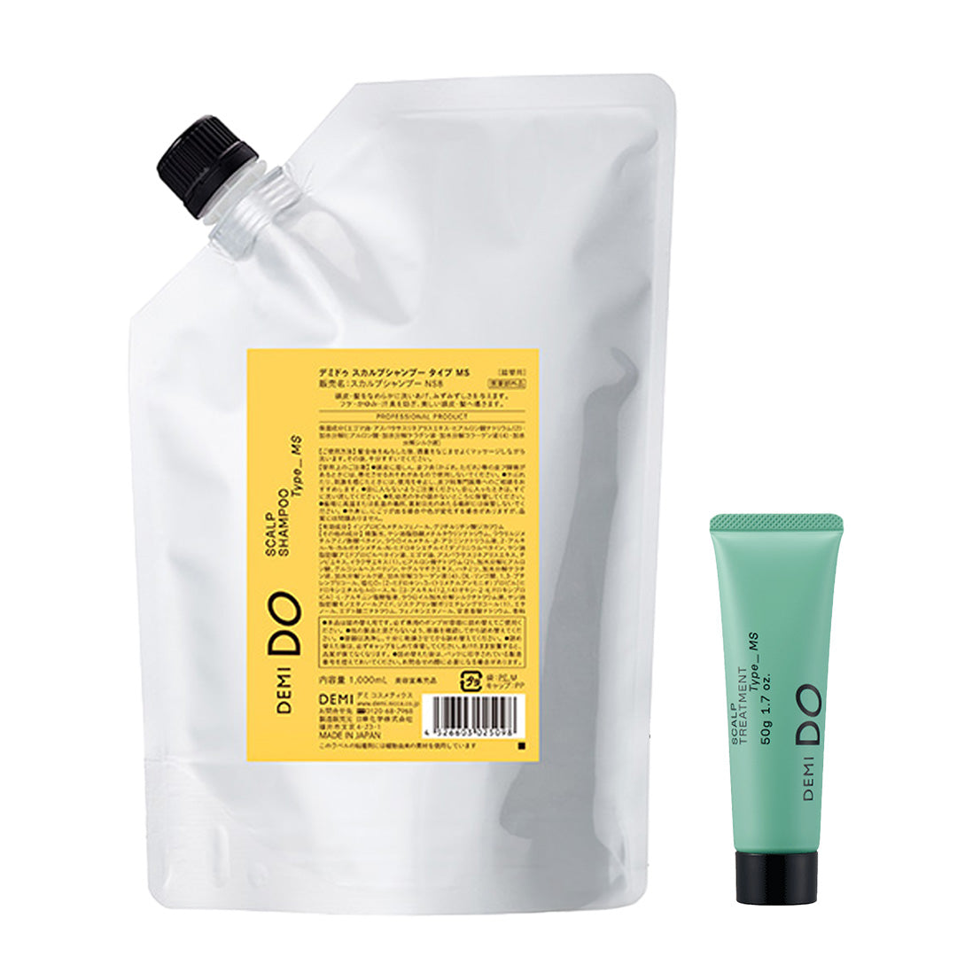 【セット】デミドゥ スカルプシャンプー・トリートメント タイプ MS 混合肌｜DEMIDO