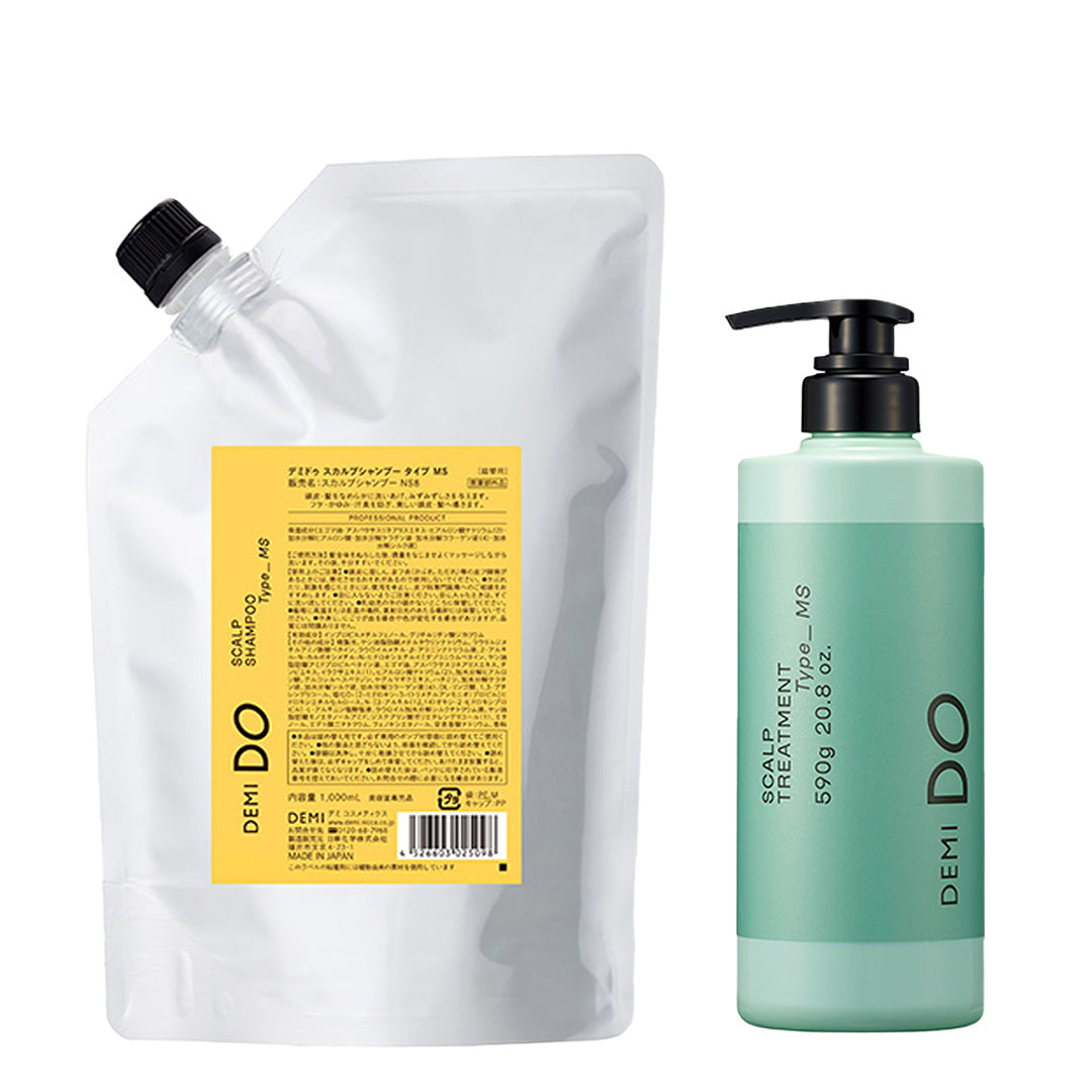 【セット】デミドゥ スカルプシャンプー・トリートメント タイプ MS 混合肌｜DEMIDO