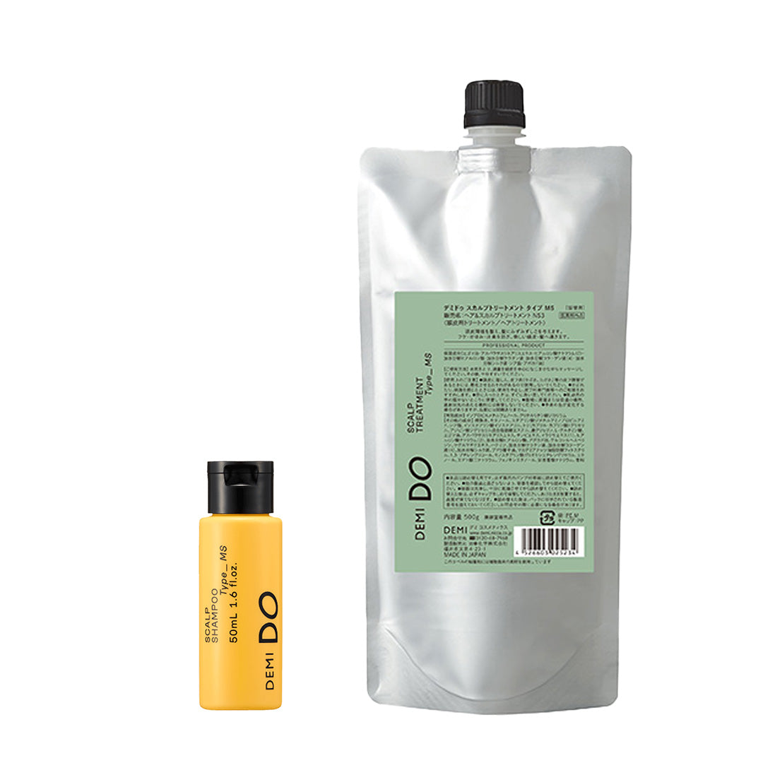 【セット】デミドゥ スカルプシャンプー・トリートメント タイプ MS 混合肌｜DEMIDO