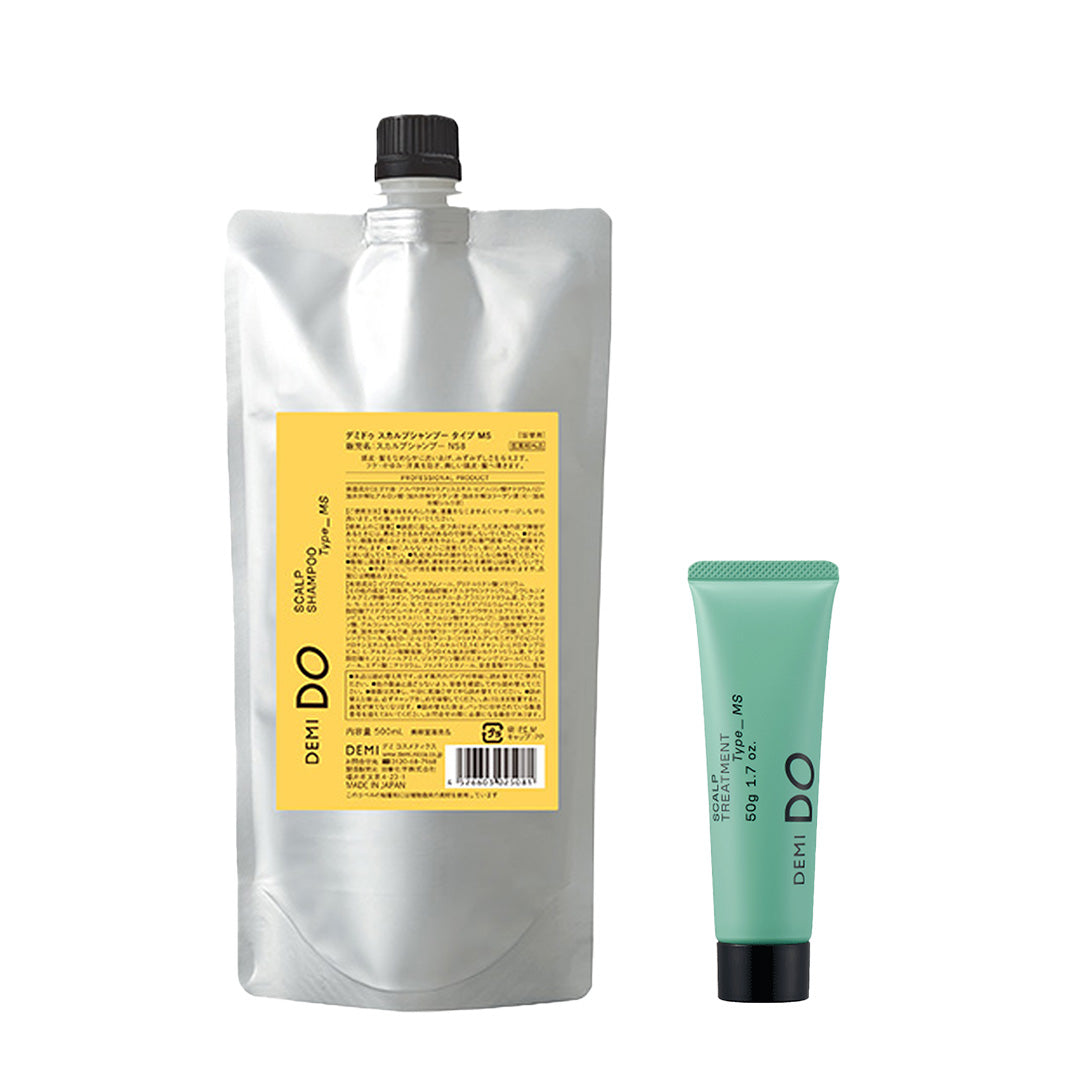 【セット】デミドゥ スカルプシャンプー・トリートメント タイプ MS 混合肌｜DEMIDO