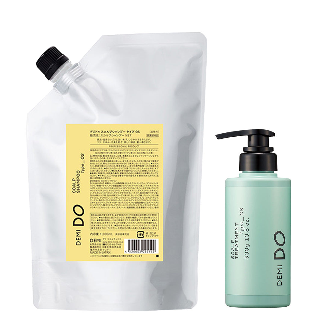 【セット】デミドゥ スカルプシャンプー・トリートメント タイプ OS 脂性肌｜DEMIDO