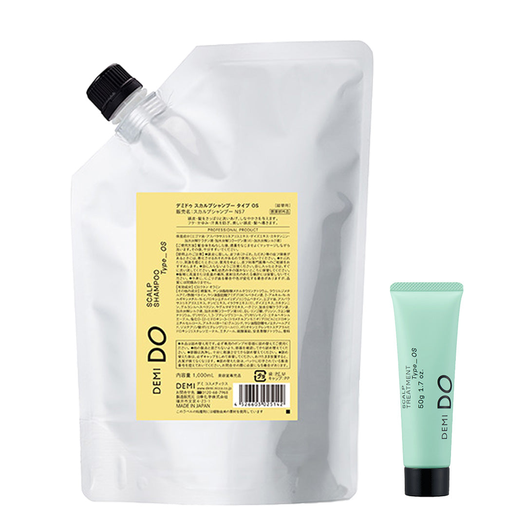【セット】デミドゥ スカルプシャンプー・トリートメント タイプ OS 脂性肌｜DEMIDO