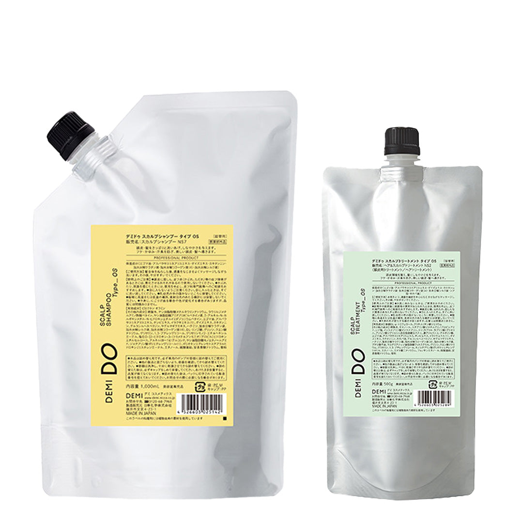 【セット】デミドゥ スカルプシャンプー・トリートメント タイプ OS 脂性肌｜DEMIDO