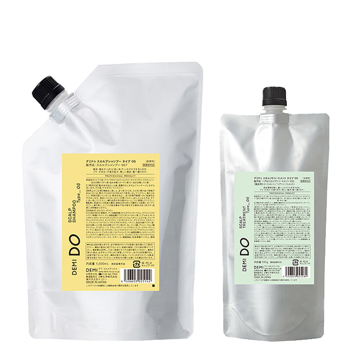 【セット】デミドゥ スカルプシャンプー・トリートメント タイプ OS 脂性肌｜DEMIDO