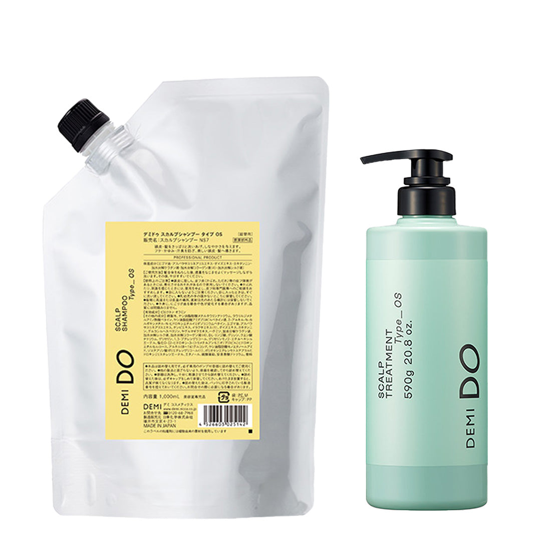 【セット】デミドゥ スカルプシャンプー・トリートメント タイプ OS 脂性肌｜DEMIDO