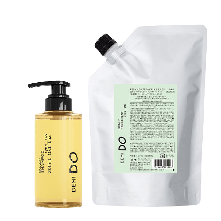 【セット】デミドゥ スカルプシャンプー・トリートメント タイプ OS 脂性肌｜DEMIDO