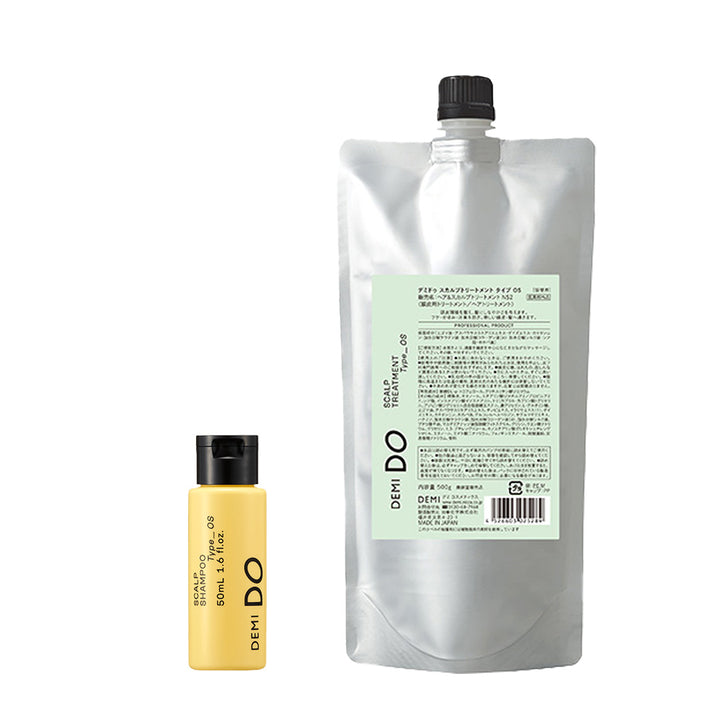 【セット】デミドゥ スカルプシャンプー・トリートメント タイプ OS 脂性肌｜DEMIDO