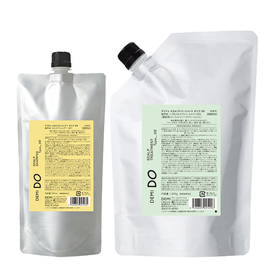 【セット】デミドゥ スカルプシャンプー・トリートメント タイプ OS 脂性肌｜DEMIDO