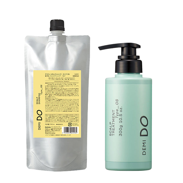 【セット】デミドゥ スカルプシャンプー・トリートメント タイプ OS 脂性肌｜DEMIDO