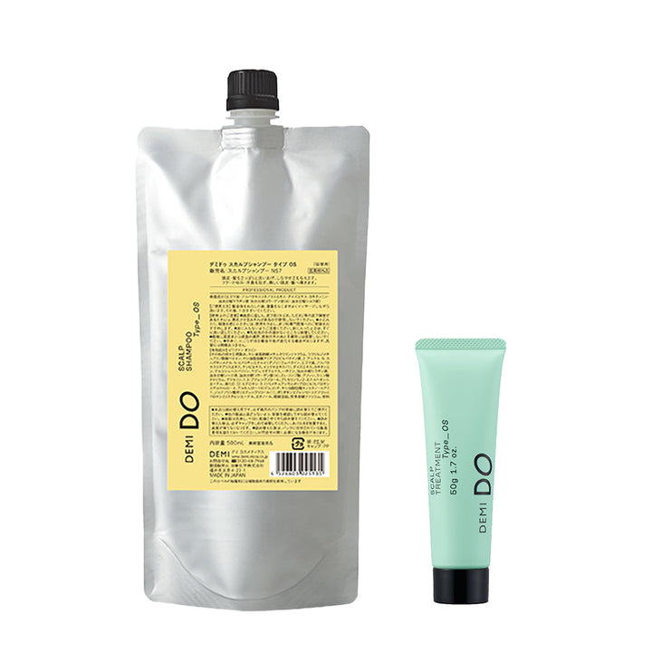 【セット】デミドゥ スカルプシャンプー・トリートメント タイプ OS 脂性肌｜DEMIDO
