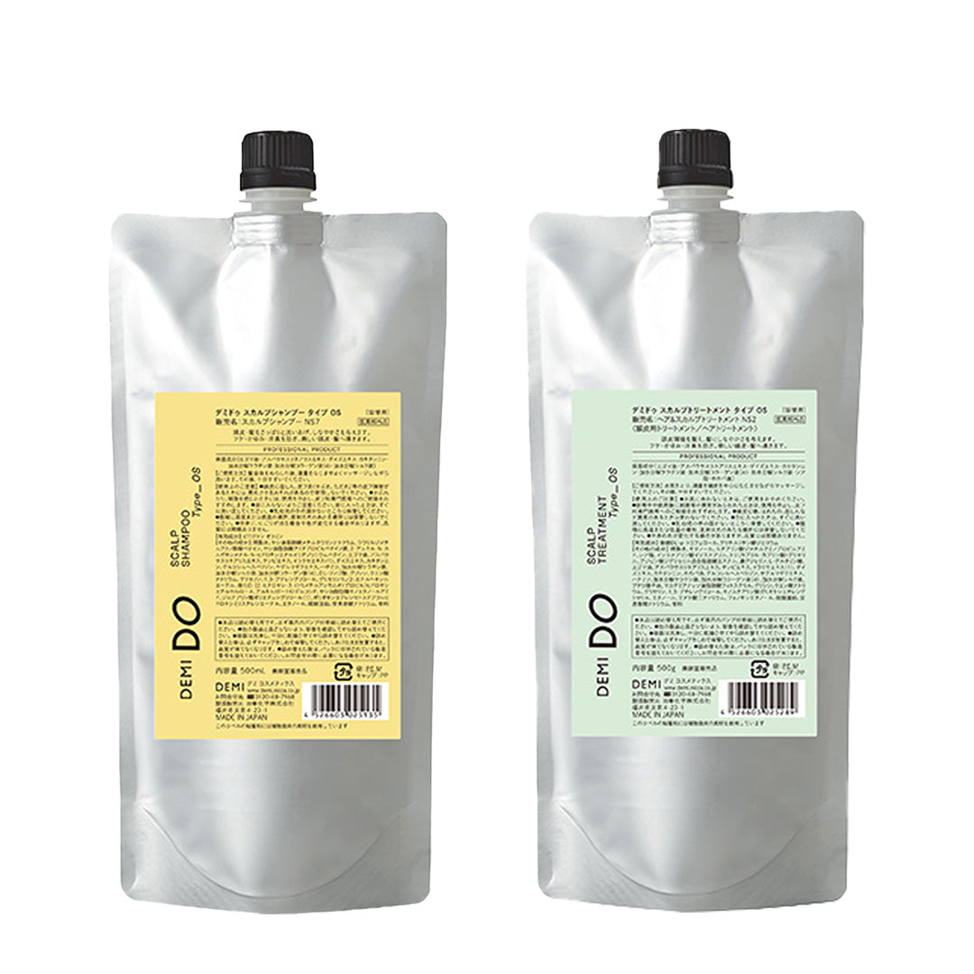 【セット】デミドゥ スカルプシャンプー・トリートメント タイプ OS 脂性肌｜DEMIDO