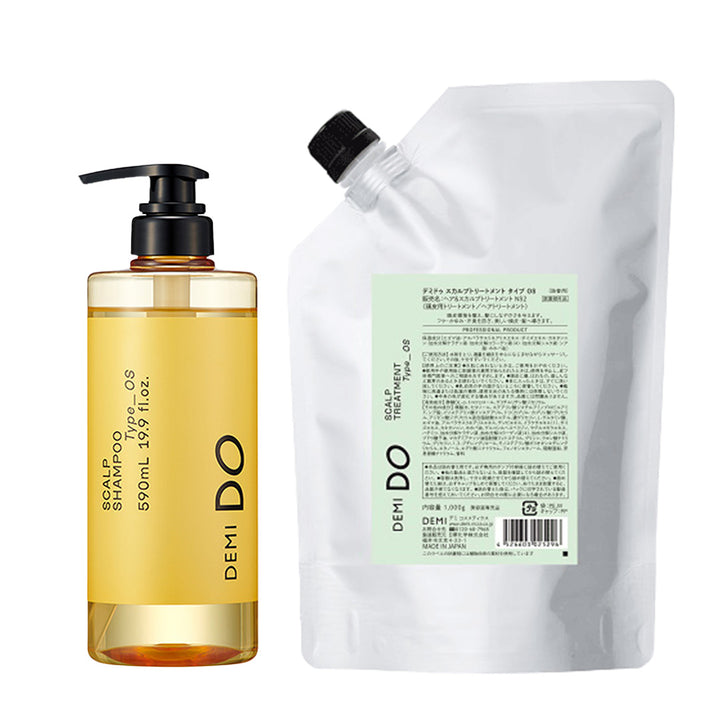 【セット】デミドゥ スカルプシャンプー・トリートメント タイプ OS 脂性肌｜DEMIDO
