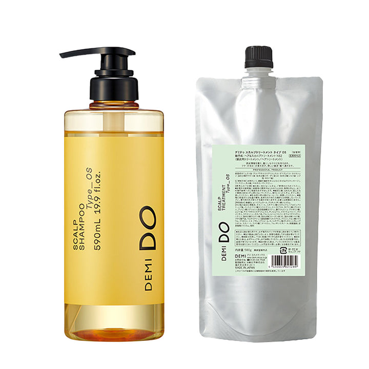 【セット】デミドゥ スカルプシャンプー・トリートメント タイプ OS 脂性肌｜DEMIDO