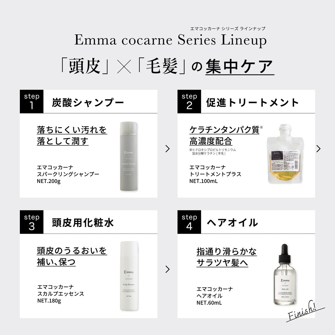 エマコッカーナ スパークリングシャンプー 炭酸シャンプー ｜Emma Cocarne