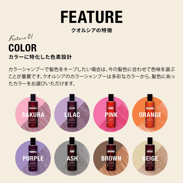 特徴１：カラーに特化した色素設計