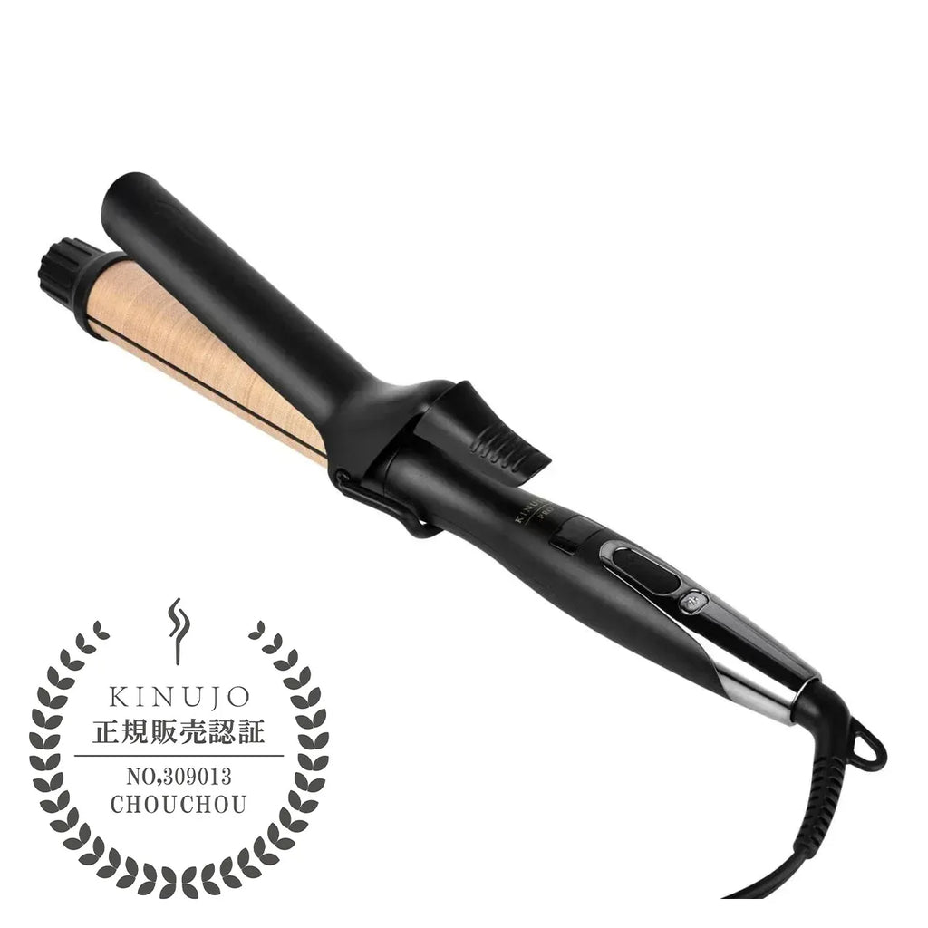 【みみ】KINUJO PRO Curl 32 カールヘアアイロン【極美品】 KINUJO PRO（キヌージョ プロ） 絹女 カールアイロン 32mm ツヤ髪 長