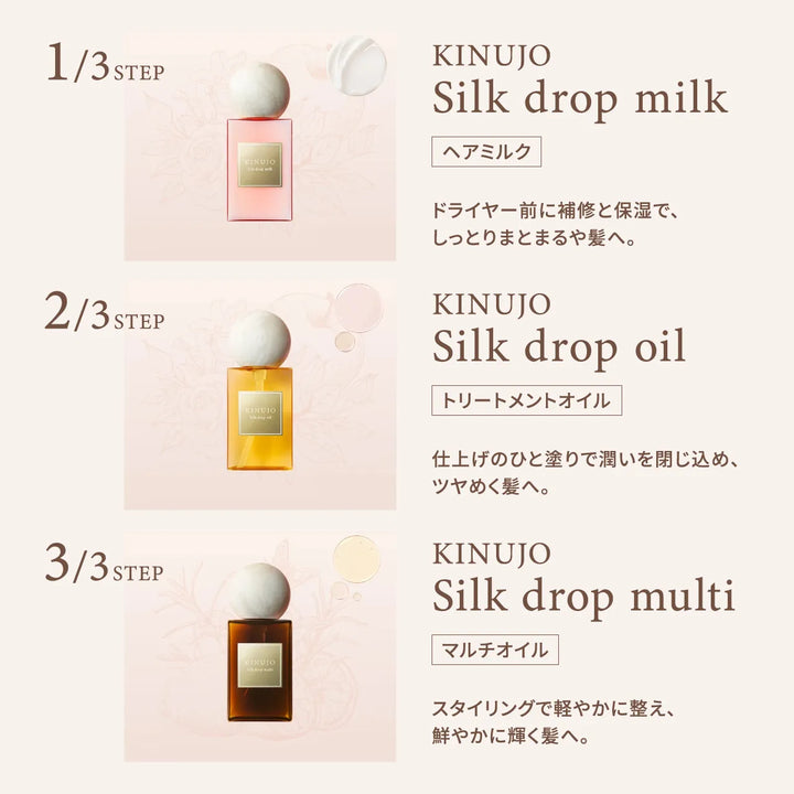 絹女 キヌージョ シルクドロップ ミルク 60mL｜KINUJO