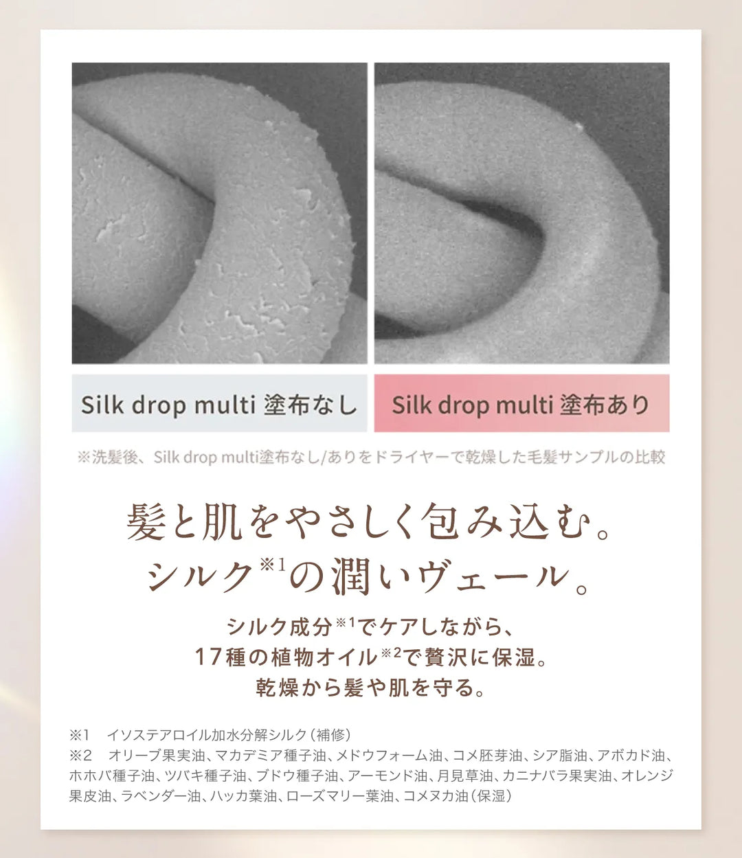 絹女 キヌージョ シルクドロップ マルチ 60mL｜KINUJO