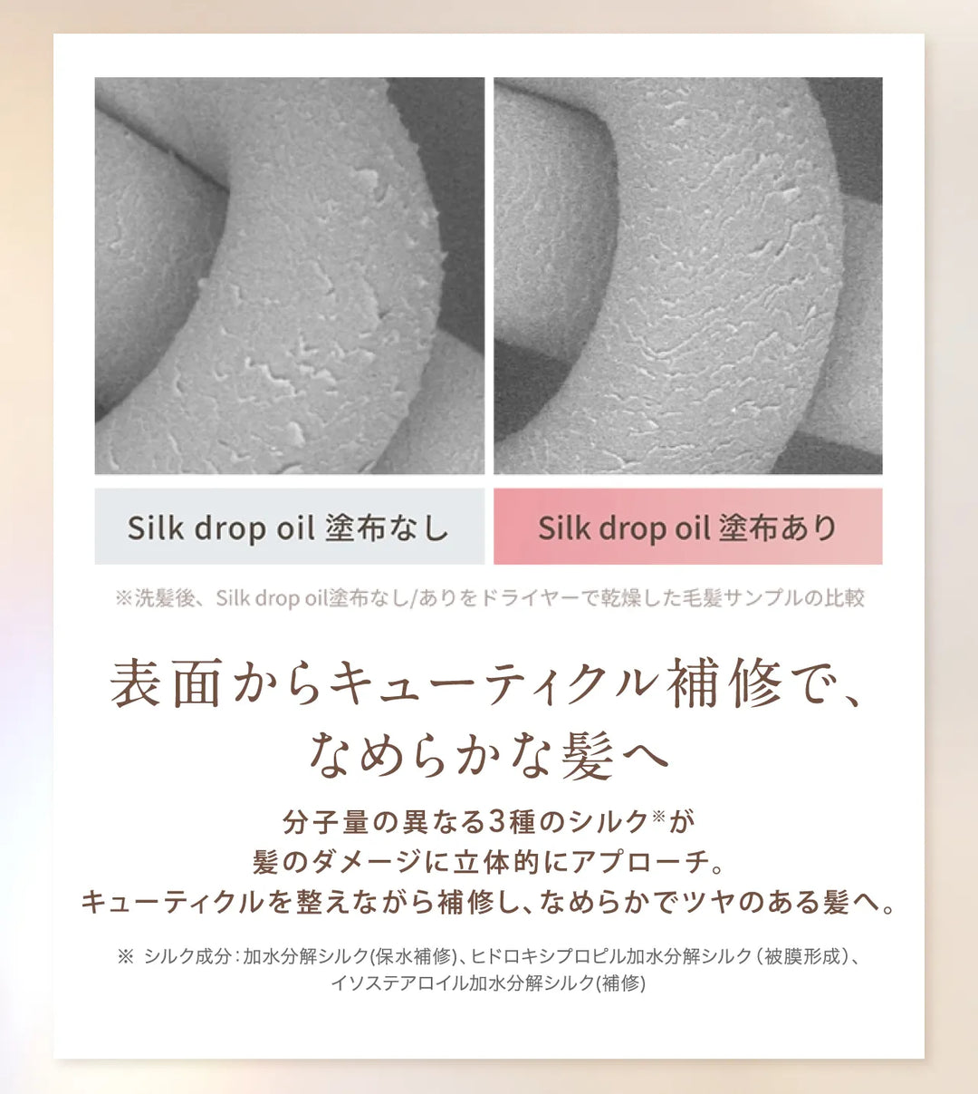 絹女 キヌージョ シルクドロップ オイル 60mL｜KINUJO