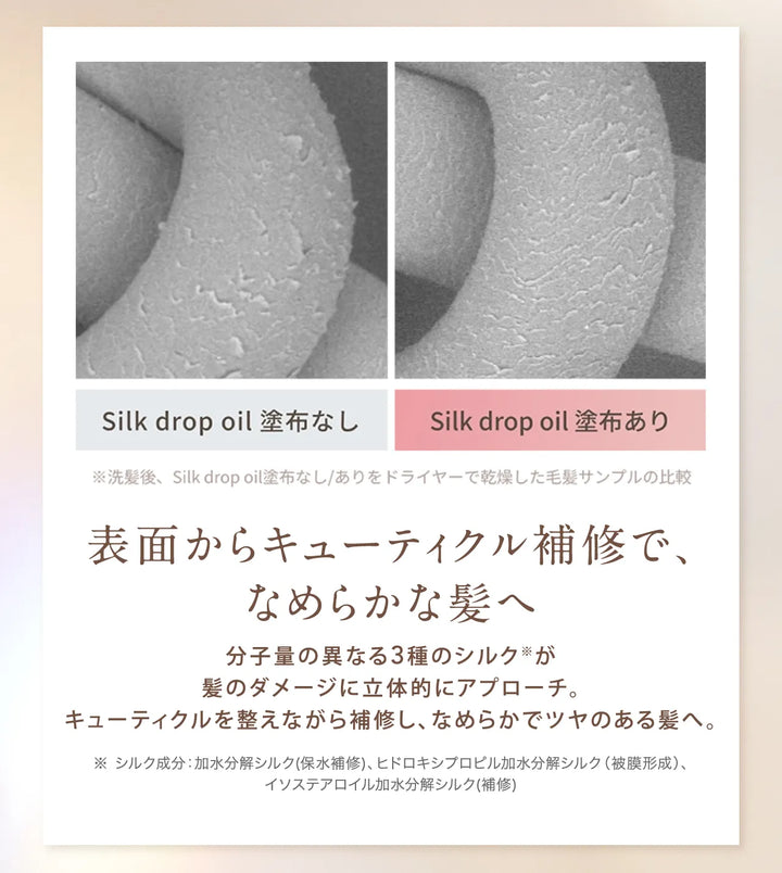 絹女 キヌージョ シルクドロップ オイル 60mL｜KINUJO