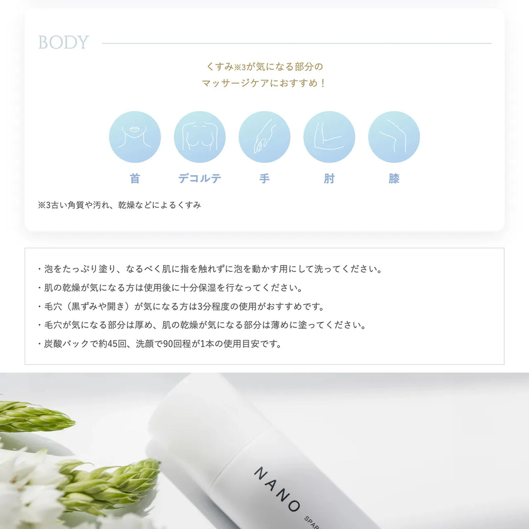 ルリーク NANOスパークリング ウォッシュ 180g｜LUREAQU