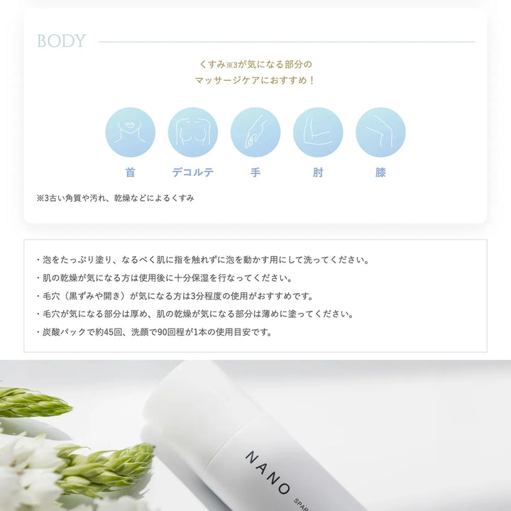 ルリーク NANOスパークリング ウォッシュ 180g｜LUREAQU