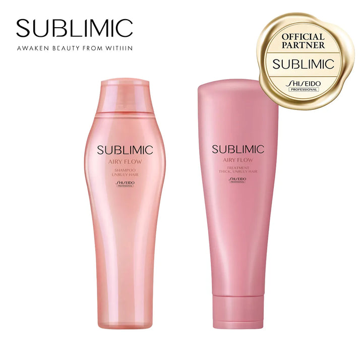 【セット】サブリミック エアリーフロー シャンプー・トリートメント (THICK, UNRULY HAIR：太くまとまらない髪)｜SUBLIMIC