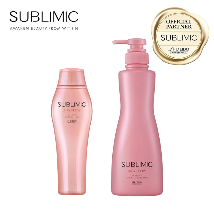【セット】サブリミック エアリーフロー シャンプー・トリートメント (THICK, UNRULY HAIR：太くまとまらない髪)｜SUBLIMIC